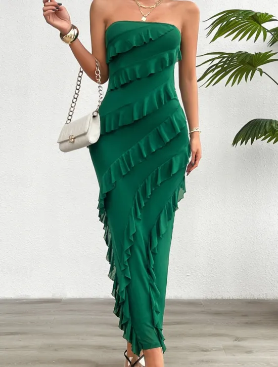 Sale Women's Long Dress Maxi Dress White Dress Prom Dress Party Dress Cocktail Dress Fashion Modern Festival Dress Wedding Party Special Occasion Regular Fit Plain Sleeveless Strapless White Pink Blue Women White Dresses