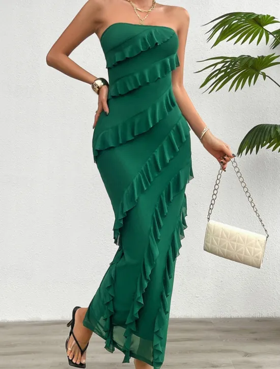 Sale Women's Long Dress Maxi Dress White Dress Prom Dress Party Dress Cocktail Dress Fashion Modern Festival Dress Wedding Party Special Occasion Regular Fit Plain Sleeveless Strapless White Pink Blue Women White Dresses