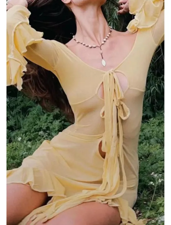 Women's Long Dress Maxi Dress Boho Dress Fashion Vacation Date Going out Regular Fit Plain Long Sleeve V Neck Summer Women Floral Dresses