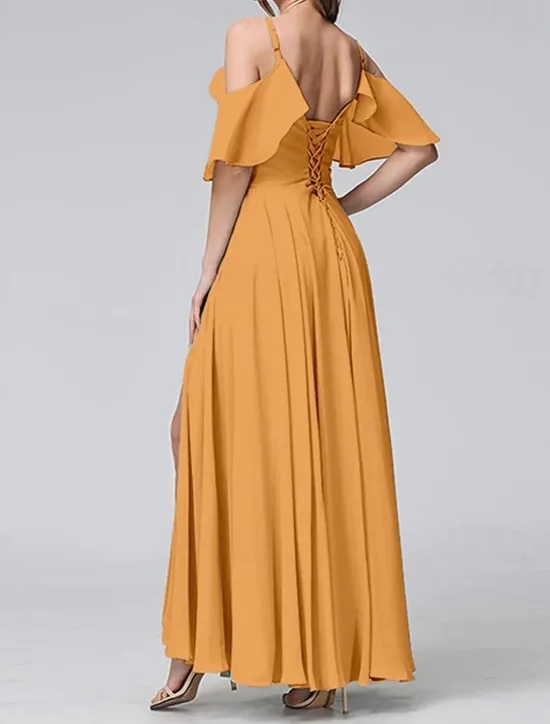 Discount Women's Long Dress Maxi Dress Prom Dress Party Dress Cocktail Dress Wedding Guest Dress Fashion Party Special Occasion Date Regular Fit Plain Short Sleeve V Neck Yellow Light Blue Summer Women Cocktail Dress