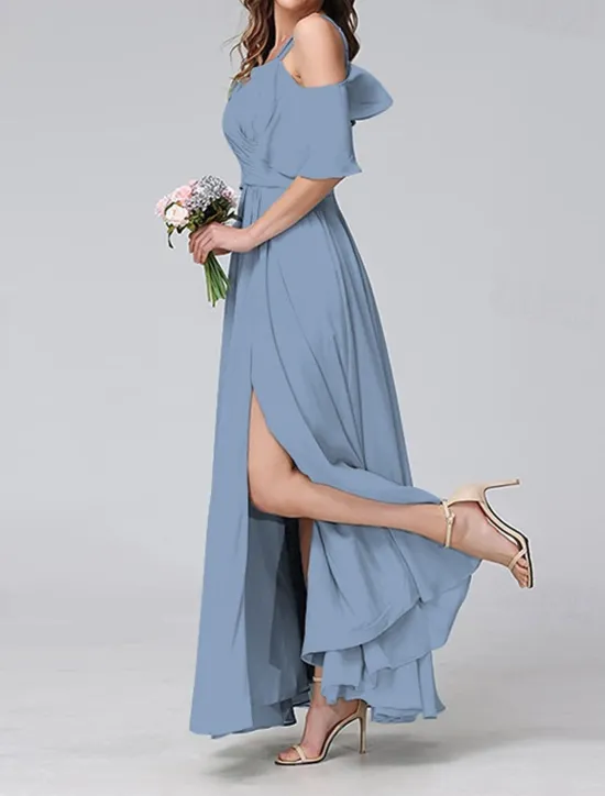 Discount Women's Long Dress Maxi Dress Prom Dress Party Dress Cocktail Dress Wedding Guest Dress Fashion Party Special Occasion Date Regular Fit Plain Short Sleeve V Neck Yellow Light Blue Summer Women Cocktail Dress