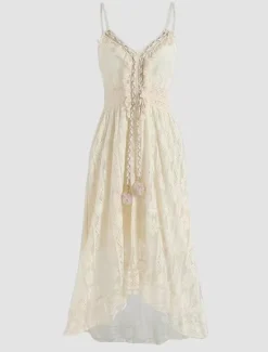 Outlet Women's Long Dress Maxi Dress White Dress Party Dress Casual Dress Holiday Dress Elegant Basic Romantic Vacation Daily Holiday Regular Fit Print Sleeveless V Neck White Beige Summer Spring Women White Dresses