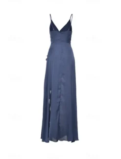 Hot Women's Long Dress Maxi Dress Prom Dress Party Dress Cocktail Dress Slip Dress Fashion Party Special Occasion Date Regular Fit Plain Sleeveless Spaghetti Strap Green Dark Blue Rose Red Summer Women Cocktail Dress