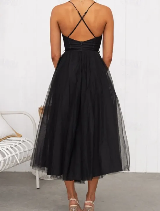 Discount Women's Long Dress Maxi Dress Casual Dress Cocktail Dress Wedding Guest Dress Chiffon Dress Fashion Outdoor Party Holiday Regular Fit Plain Sleeveless V Neck Black Pink Brown Summer Women Cocktail Dress