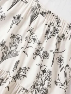 Online Women's Long Skirt Maxi Skirts Patchwork Floral Graphic Vacation Date Summer Elegant Women Skirts|Spring Pants