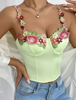 Sale Women's Loungewear Pure Color Corsets Carnival Party Valentine's Day Breathable Straps Sleeveless Lace Backless Summer Spring Home Outfits Women Shapewear