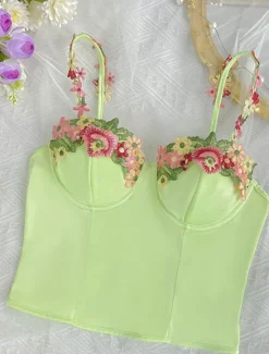 Sale Women's Loungewear Pure Color Corsets Carnival Party Valentine's Day Breathable Straps Sleeveless Lace Backless Summer Spring Home Outfits Women Shapewear
