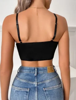 Clearance Women's Loungewear Pure Color Corsets Carnival Party Valentine's Day Breathable Straps Sleeveless Lace Backless Summer Spring Home Outfits Women Shapewear