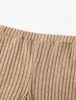 Women's Loungewear Sets Pure Color Casual Comfort Soft Home Daily Vacation Knit Breathable V Wire Long Sleeve Sweater Pant Fall Winter Home Outfits Women Pajama-Setter
