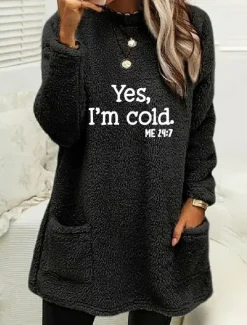 Best Women's Loungewear Top Letter Casual Comfort Home Street Bed Polar Fleece Warm Breathable Crew Neck Long Sleeve Pullover Pant Pocket Fall Winter Home Outfits Women Hoodies & Sweatshirts