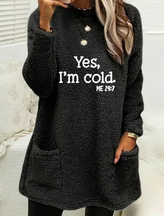 Best Women's Loungewear Top Letter Casual Comfort Home Street Bed Polar Fleece Warm Breathable Crew Neck Long Sleeve Pullover Pant Pocket Fall Winter Home Outfits Women Hoodies & Sweatshirts