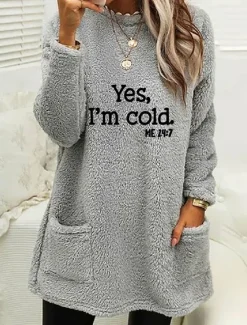 Best Women's Loungewear Top Letter Casual Comfort Home Street Bed Polar Fleece Warm Breathable Crew Neck Long Sleeve Pullover Pant Pocket Fall Winter Home Outfits Women Hoodies & Sweatshirts