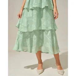 Best Women's Maxi Dress A Line Dress Elegant Formal Flutter Sleeve Wedding Guest Cocktail Party Regular Fit Plain Short Sleeve V Neck Summer Women Cocktail Dress