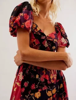 Online Women's Maxi Dress Casual Dress Swing Dress A Line Dress Boho Dress Bohemia Vintage Casual Vacation Daily Regular Fit Floral Short Sleeve V Neck Red Orange Beige Spring Fall Women Spring Dresses