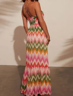 Clearance Women's Maxi Dress Casual Dress A Line Dress Slip Dress Boho Dress Stylish Casual Vacation Daily Regular Fit Floral Sleeveless Halter Neck Spring Fall Women Spring Dresses