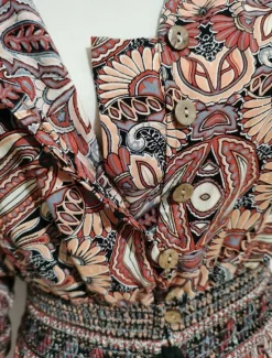 Online Women's Maxi Dress Casual Dress Swing Dress A Line Dress Boho Dress Casual Daily Regular Fit Floral Paisley Half Sleeve V Neck Blue Brown Summer Spring Fall Women Floral Dresses
