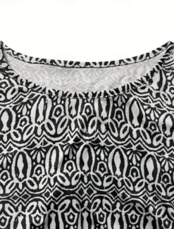 Clearance Women's Maxi Dress Ethnic Dress Print Dress Spring Dress Vintage Ethnic Tribal Outdoor Vacation Daily Regular Fit Floral Tribal Long Sleeve Crew Neck White Yellow Wine Blue Summer Spring Fall Women T Shirt Dresses