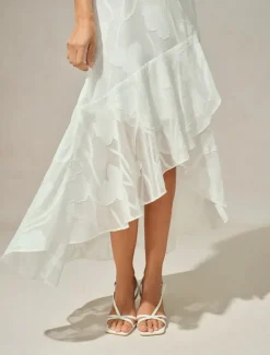 Sale Women's Maxi Dress Ruffle Dress Elegant Wedding Wedding Guest Evening Party Regular Fit Floral Sleeveless U Neck Summer Spring Women Cocktail Dress