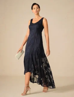 Clearance Women's Maxi Dress Ruffle Dress Elegant Wedding Wedding Guest Evening Party Floral Sleeveless U Neck Summer Spring Women Cocktail Dress