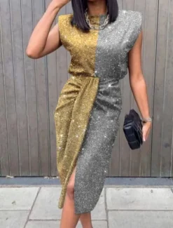 Best Women's Maxi Dress Wrap Dress Bodycon Dress Work Dresses Semi Formal Office Regular Fit Ombre Graphic Butterfly Sleeveless Crew Neck Black Gold Gray Summer Women Work Dresses