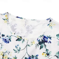 Online Women's Midi Dress Casual Dress Floral Print Ruched Print Crew Neck Basic Casual Daily Short Sleeve Summer Spring Women Spring Dresses