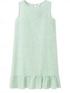 Hot Women's Midi Dress Casual Dress Tank Dress Stylish Casual Vacation Daily Regular Fit Polka Dot Sleeveless Crew Neck Yellow Sky Blue Green Spring Fall Women Sundresses