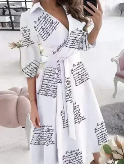 Women's Midi Dress Corset Dress Summer Dress Bodycon Dress Fit And Flare Dress Vacation Vacation Daily Regular Fit Floral Half Sleeve Shirt Collar Black And White Black White Green Summer Women Vacation Dresses