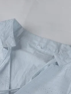 Clearance Women's Midi Dress Cotton Linen Dresses Casual Dress Basic Casual Vacation Daily Regular Fit Plain 3/4 Length Sleeve V Neck Black White Light Green Light Blue Summer Women Dresses
