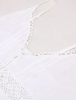 Best Women's Midi Dress Cotton Linen Dress Slip Dress Boho Dress Basic Classic Modern Vacation Holiday Going out Regular Fit Plain Sleeveless Spaghetti Strap Summer Women White Dresses