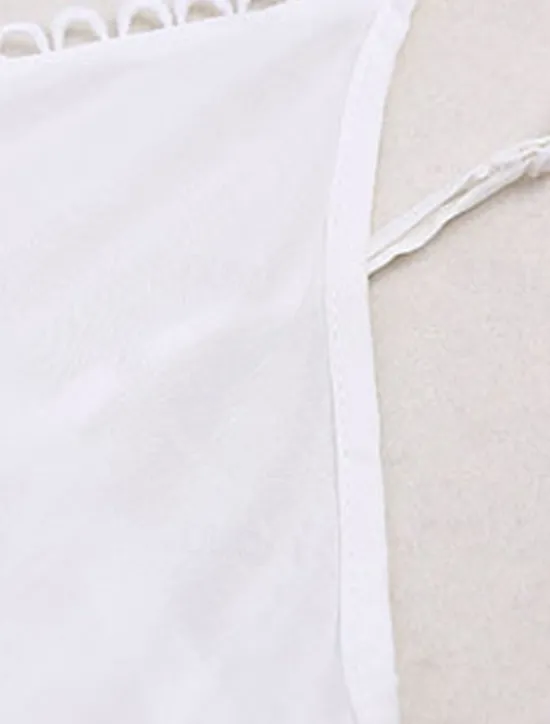 Best Women's Midi Dress Cotton Linen Dress Slip Dress Boho Dress Basic Classic Modern Vacation Holiday Going out Regular Fit Plain Sleeveless Spaghetti Strap Summer Women White Dresses
