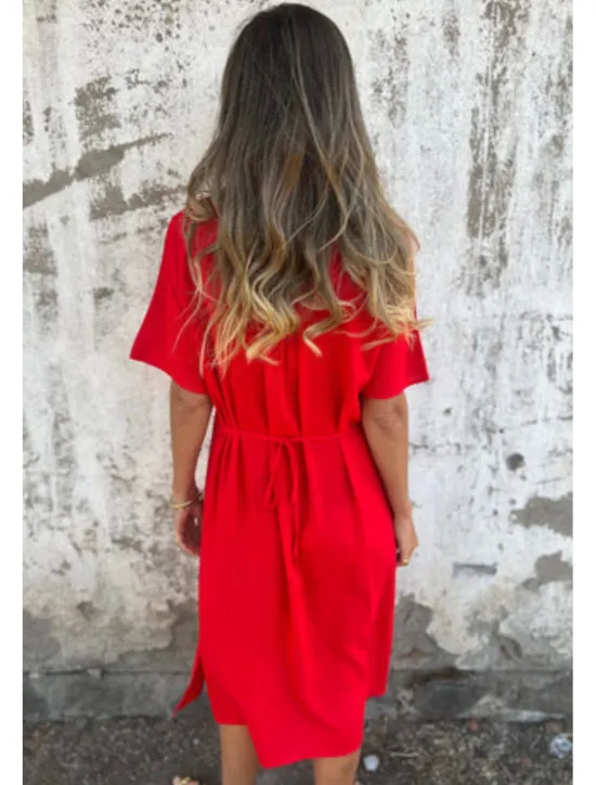 Online Women's Midi Dress Cotton Linen Dress Fashion Basic Daily Going out Beach Regular Fit Flower Short Sleeve V Neck White Yellow Pink Wine Summer Women White Dresses