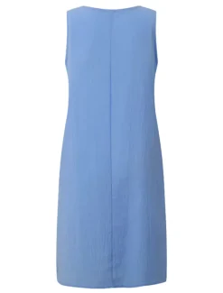 Clearance Women's Midi Dress Cotton Linen Dresses Casual Dress Cotton Linen Dress Shift Dress Basic Casual Vacation Daily Going out Regular Fit Pure Color Sleeveless Split Neck Yellow Pink Blue Green Summer Women Dresses
