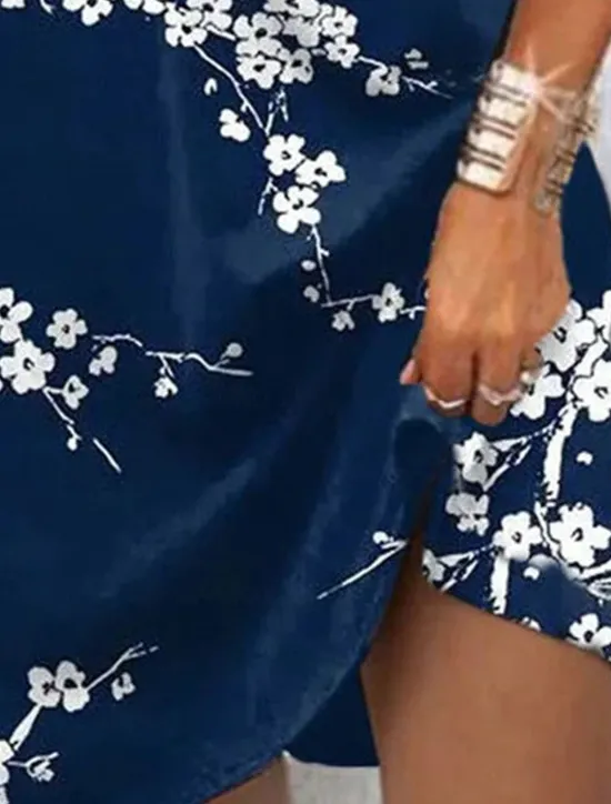 Clearance Women's Midi Dress T Shirt Dress Tee Dress Sundress Summer Dress Midi Dress Bohemia Sexy Boho Vacation Party Holiday Regular Fit Floral Short Sleeve Sweetheart Summer Spring Women T Shirt Dresses