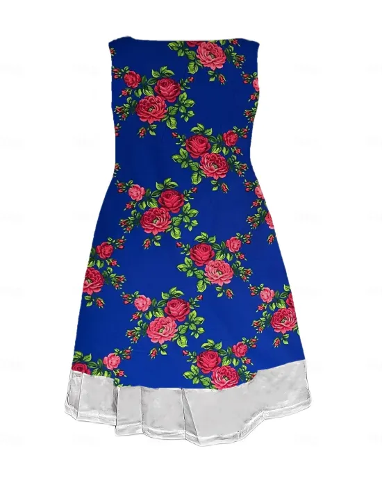 Discount Women's Midi Dress Tank Dress Fashion Classic Outdoor Daily Weekend Regular Fit Graphic Sleeveless Crew Neck Summer Spring Fall Women Floral Dresses