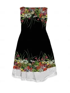 Outlet Women's Midi Dress Tank Dress Fashion Classic Outdoor Daily Weekend Regular Fit Graphic Sleeveless Crew Neck Spring Fall Women Floral Dresses