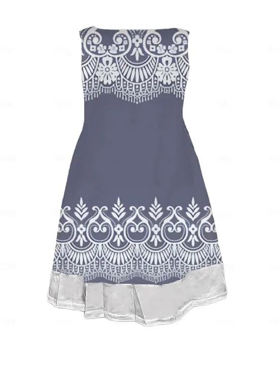 Discount Women's Midi Dress Tank Dress Fashion Classic Outdoor Daily Weekend Regular Fit Graphic Geometric Sleeveless Crew Neck Spring Fall Women Floral Dresses
