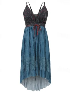 New Women's Midi Dress Vintage Dress Summer Dress Slip Dress Western Dress Fashion Classic Modern Vacation Daily Going out Regular Fit Flower Sleeveless Spaghetti Strap Summer Women Floral Dresses