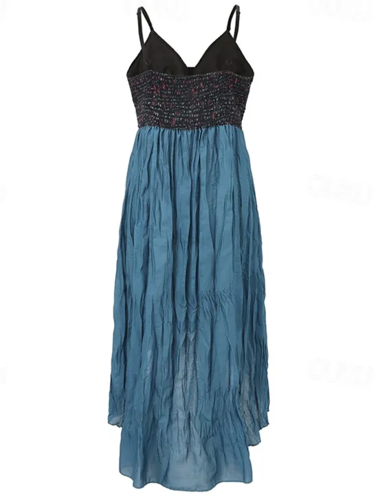 New Women's Midi Dress Vintage Dress Summer Dress Slip Dress Western Dress Fashion Classic Modern Vacation Daily Going out Regular Fit Flower Sleeveless Spaghetti Strap Summer Women Floral Dresses