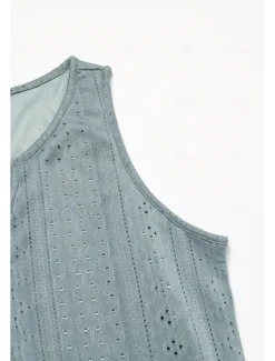 Outlet Women's Midi Dress White Dress Casual Dress Tank Dress Boho Dress Basic Classic Casual Outdoor Daily Regular Fit Plain Sleeveless Split Neck Black White Pink Green Summer Spring Women White Dresses