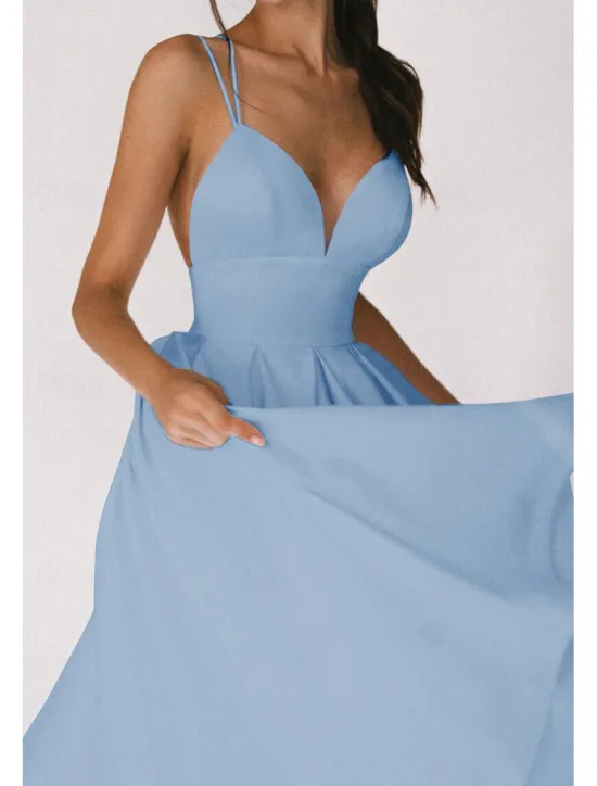 Outlet Women's Midi Dress White Dress Graduation Dress Slip Dress Fashion Birthday Graduation Going out Regular Fit Plain Sleeveless Spaghetti Strap Black White Red Green Summer Women White Dresses