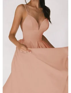 Outlet Women's Midi Dress White Dress Graduation Dress Slip Dress Fashion Birthday Graduation Going out Regular Fit Plain Sleeveless Spaghetti Strap Black White Red Green Summer Women White Dresses