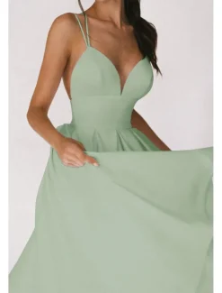 Outlet Women's Midi Dress White Dress Graduation Dress Slip Dress Fashion Birthday Graduation Going out Regular Fit Plain Sleeveless Spaghetti Strap Black White Red Green Summer Women White Dresses