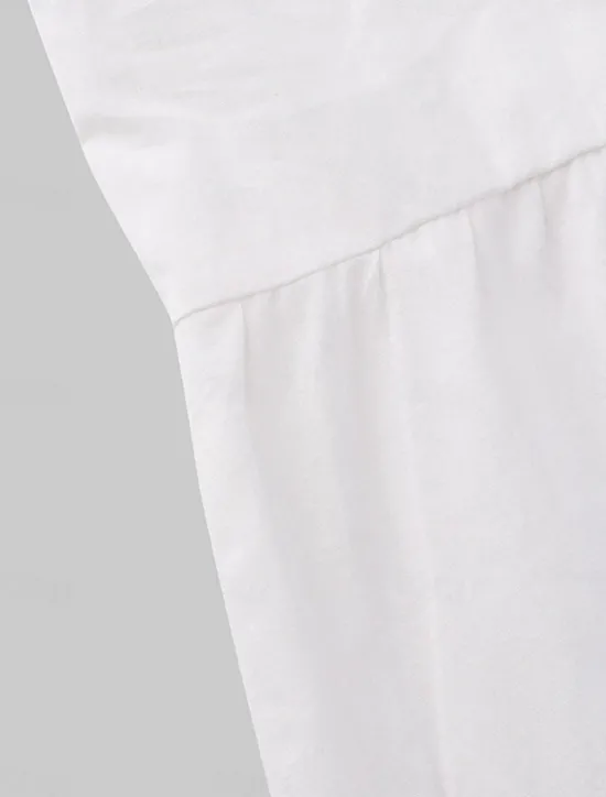 Sale Women's Mid-Length Dress White Tiered Bohemian Style Short Puff Sleeve Casual Flowy Beach Summer Breathable Cotton Clothing Apparel Women White Dresses