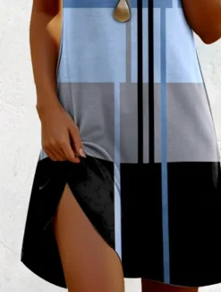 Sale Women's Mini Dress A Line DressCasual Dress T Shirt Dress Tee Dress Sundress Stylish Casual Vacation Casual Daily Regular Fit Graphic Geometric Short Sleeve Crew Neck Spring Fall Women T Shirt Dresses