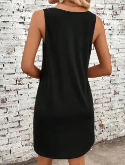 Clearance Women's Mini Dress A Line Dress Summer Dress Off The Shoulder Dress Vacation Casual Daily Loose Fit Graphic Sleeveless U Neck Summer Women Vacation Dresses