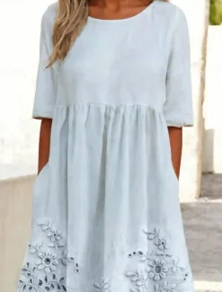 Clearance Women's Mini Dress A Line DressT Shirt Dress Tee Dress Summer Dress Vacation Stylish Casual Vacation Daily Regular Fit Graphic Short Sleeve Crew Neck Summer Women T Shirt Dresses
