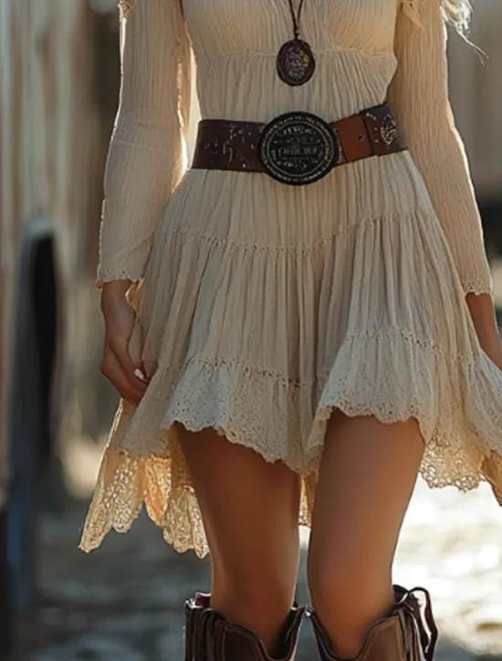 Discount Women's Mini Dress Boho Dress Western Dress Classic Modern Outdoor Vacation Daily Regular Fit Plain Long Sleeve Spaghetti Strap Summer Women Floral Dresses