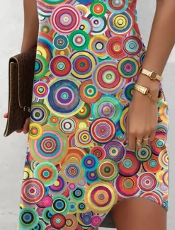 New Women's Mini Dress Casual Dress Sundress Summer Dress Vacation Casual Daily Regular Fit Graphic Polka Dot Sleeveless Halter Neck Summer Women Sundresses