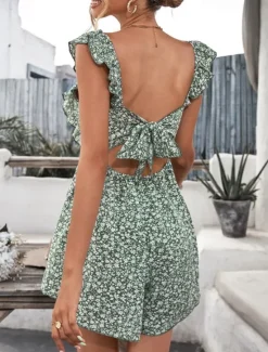 Hot Women's Mini Dress Casual Dress Floral Dress Summer Dress Fashion Modern Daily Beach Weekend Regular Fit Flower Sleeveless Square Neck Summer Women Floral Dresses