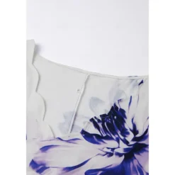 New Women's Mini Dress Casual Dress Petite Dress Sundress Shift Dress Fashion Stylish Basic Vacation Daily Date Regular Fit Floral Short Sleeve Sweetheart Black And White Black White Red Women Casual Dress